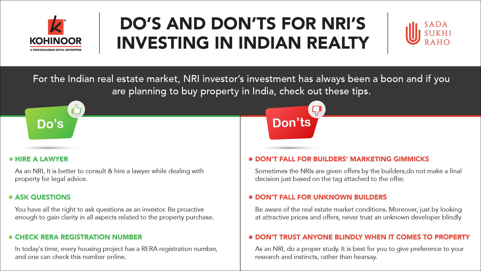 Kohinoor_Dos and don’ts for NRI’s investing in Indian realty_Infographic-1